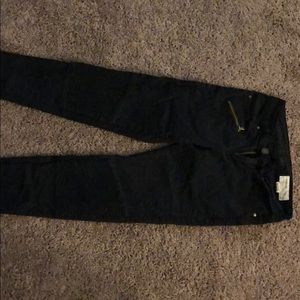 Black moto jeans size S